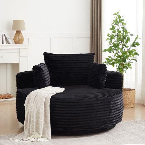 Oversized round chaise lounge - oversized,