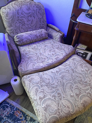 Beige paisley fabric - beige,