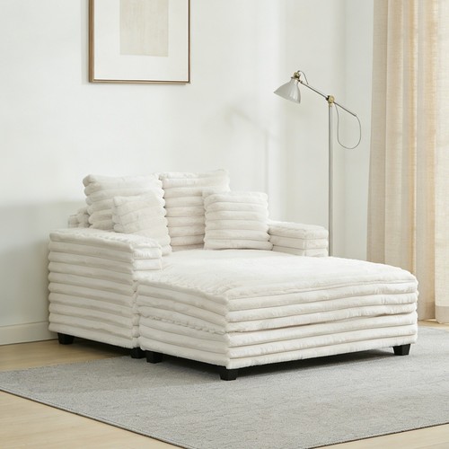 Upholstered oversized couch - upholstered,