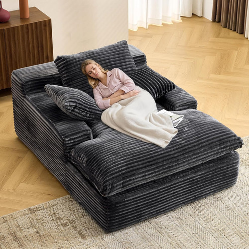 Oversized boneless chaise - 67",