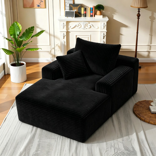 Oversized chaise lounge chair - chaise,