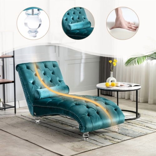 Modern midcentury velvet - 64",