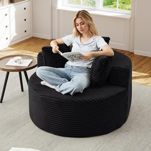 Round chair lounge - w,