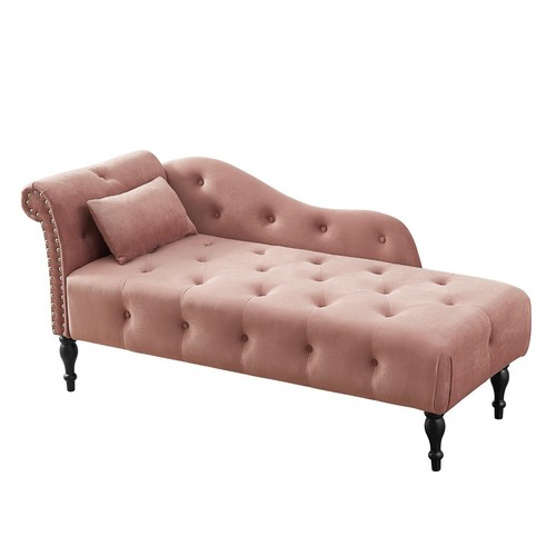 Classic velvet chaise - velvet, lounge