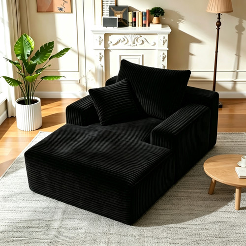 Oversized chaise lounge chair - chaise,