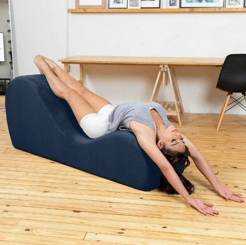 Blue chair yoga chaise - yoga,