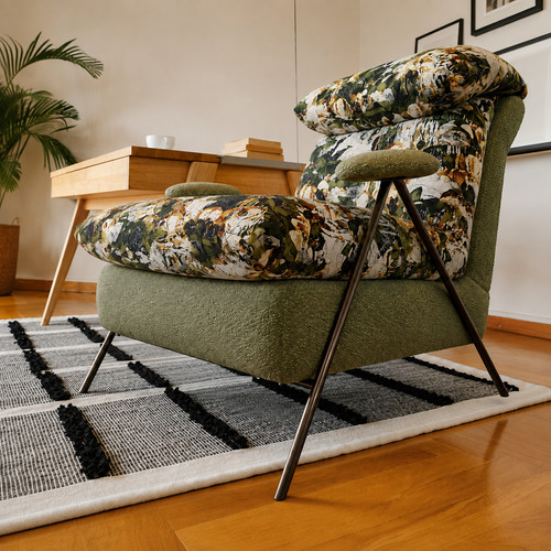 Modern floral accent - modern,