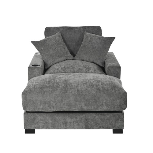 Corduroy chaise lounge - corduroy, chair