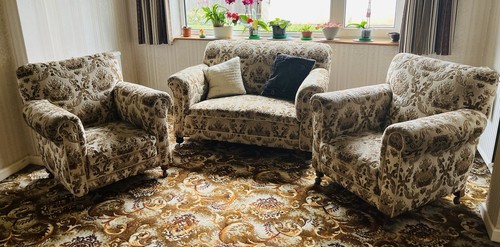 1930s antique sprung divan - antique,