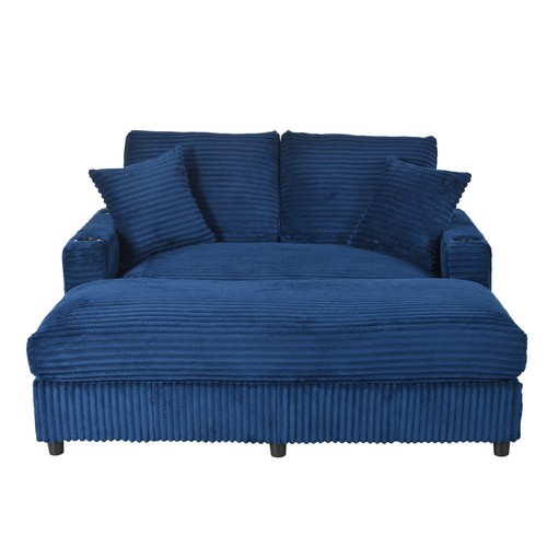 Modern corduroy loveseat - modern,
