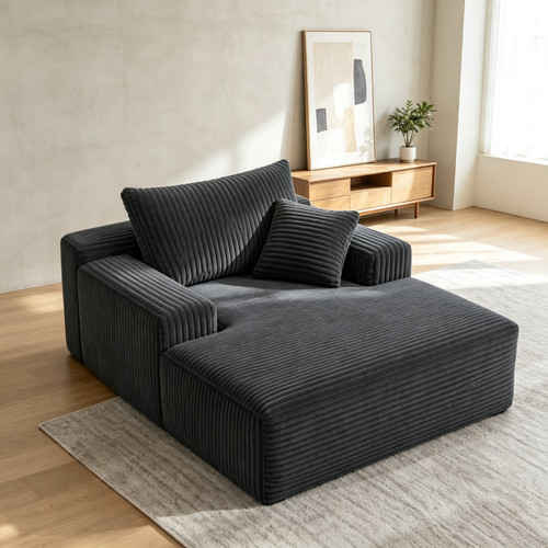 Oversized chaise lounge chair - oversized,