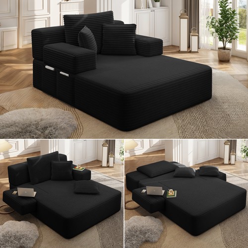 Oversized corduroy chaise - oversized,