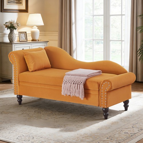 Modern velvet chaise - modern,