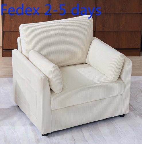 Leumius corduroy accent chair - corduroy,