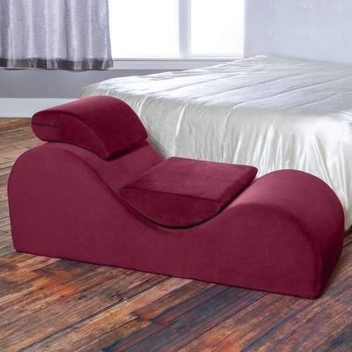 Red chair yoga play bed - bed, love